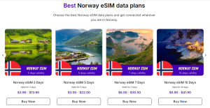 Norway eSIM -Alternative choice for tourists